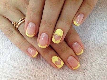 Pastel Nail, Manicures, Nailart Nails, Yellow Nails, Color French Manicure 