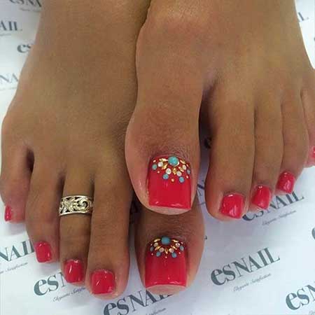 Toe Nail, Pedicure Designs, Acrylic Nails, Summer Toe Nail Designs 2017 