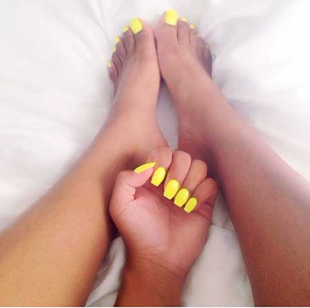 Yellow Nails, Yellow, Summer Nails, Toe Nail, Neon, Manicures 