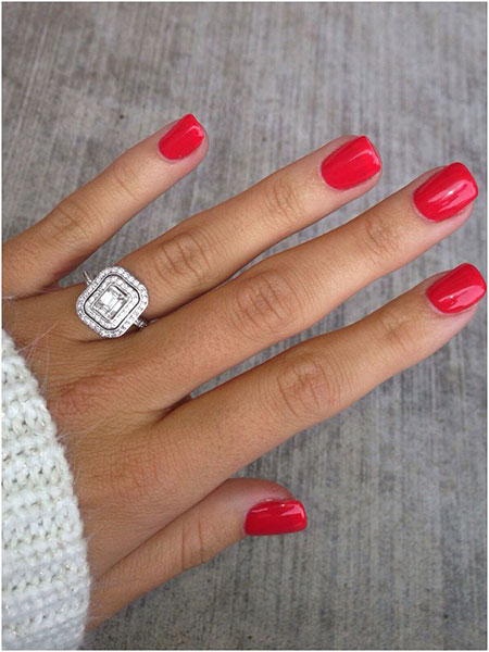 Classy Nail Design, Nails Red Ring Nail