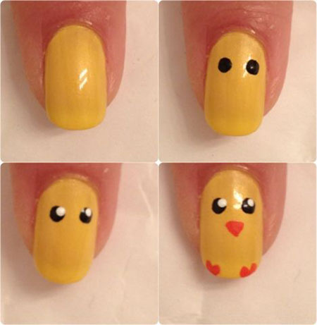 Easter Duck Cute Nails