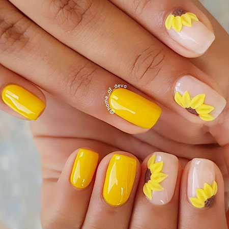 Yellow Manicure Home Short