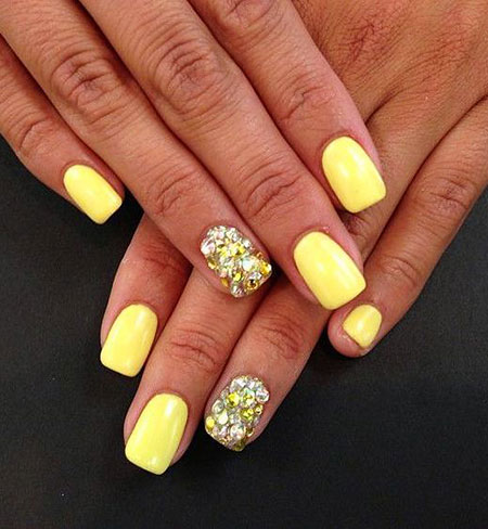 Yellow Summer Manicure Color