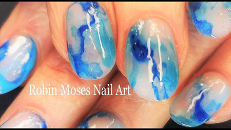 Water Marble Blue Easy