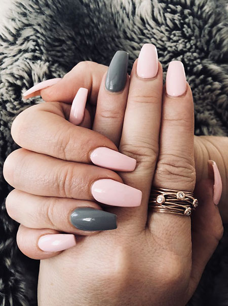 Grey Pink Manicure Gel