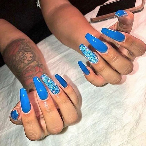 Cute Nails Blue