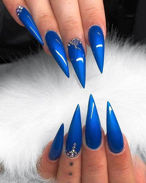 Cute Nails Blue