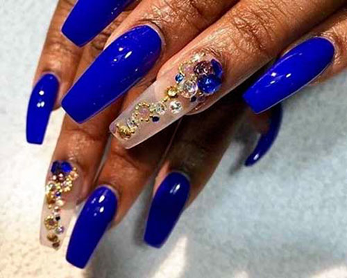 Tiffany Blue Acrylic Nails