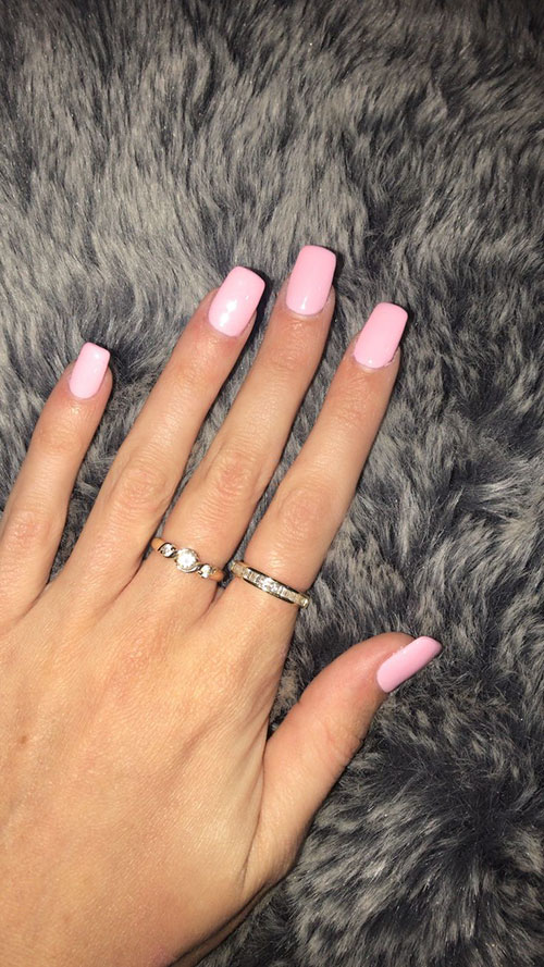 Acrylic Nails Light Pink